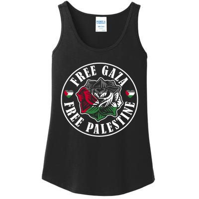 Free Gaza Free Palestine Free Palestine Ladies Essential Tank