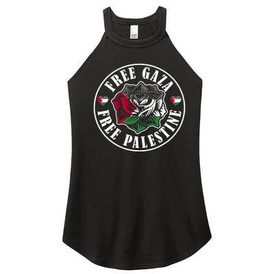 Free Gaza Free Palestine Free Palestine Women’s Perfect Tri Rocker Tank