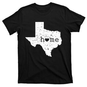 Funny Gift For Love State Of Texas Home Heart Texan T-Shirt