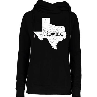Funny Gift For Love State Of Texas Home Heart Texan Womens Funnel Neck Pullover Hood