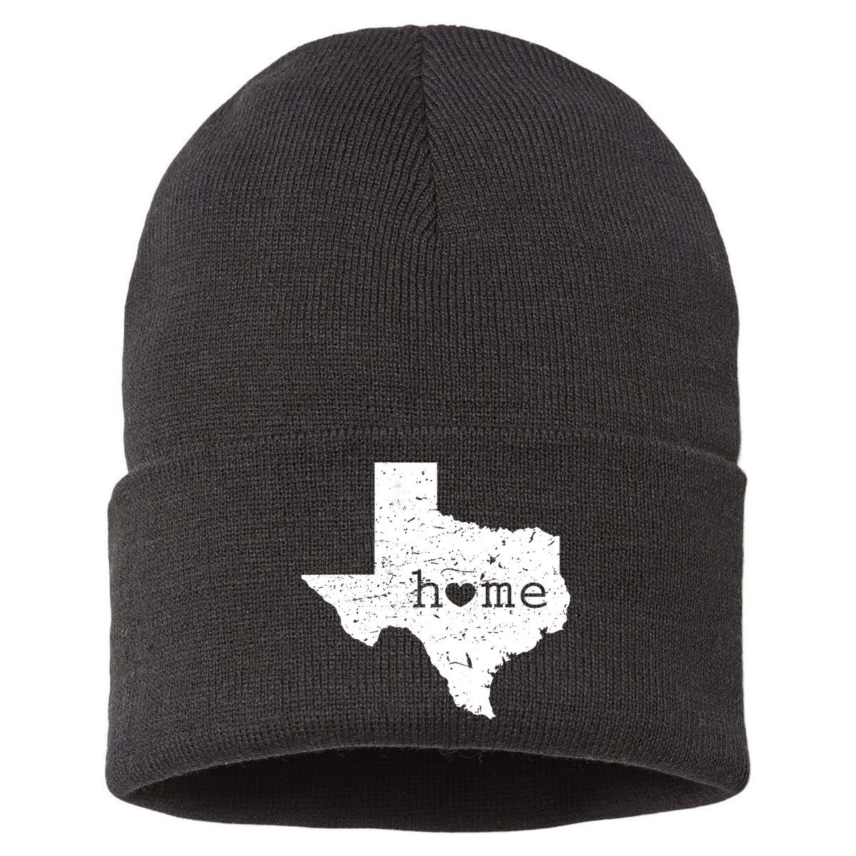 Funny Gift For Love State Of Texas Home Heart Texan Sustainable Knit Beanie
