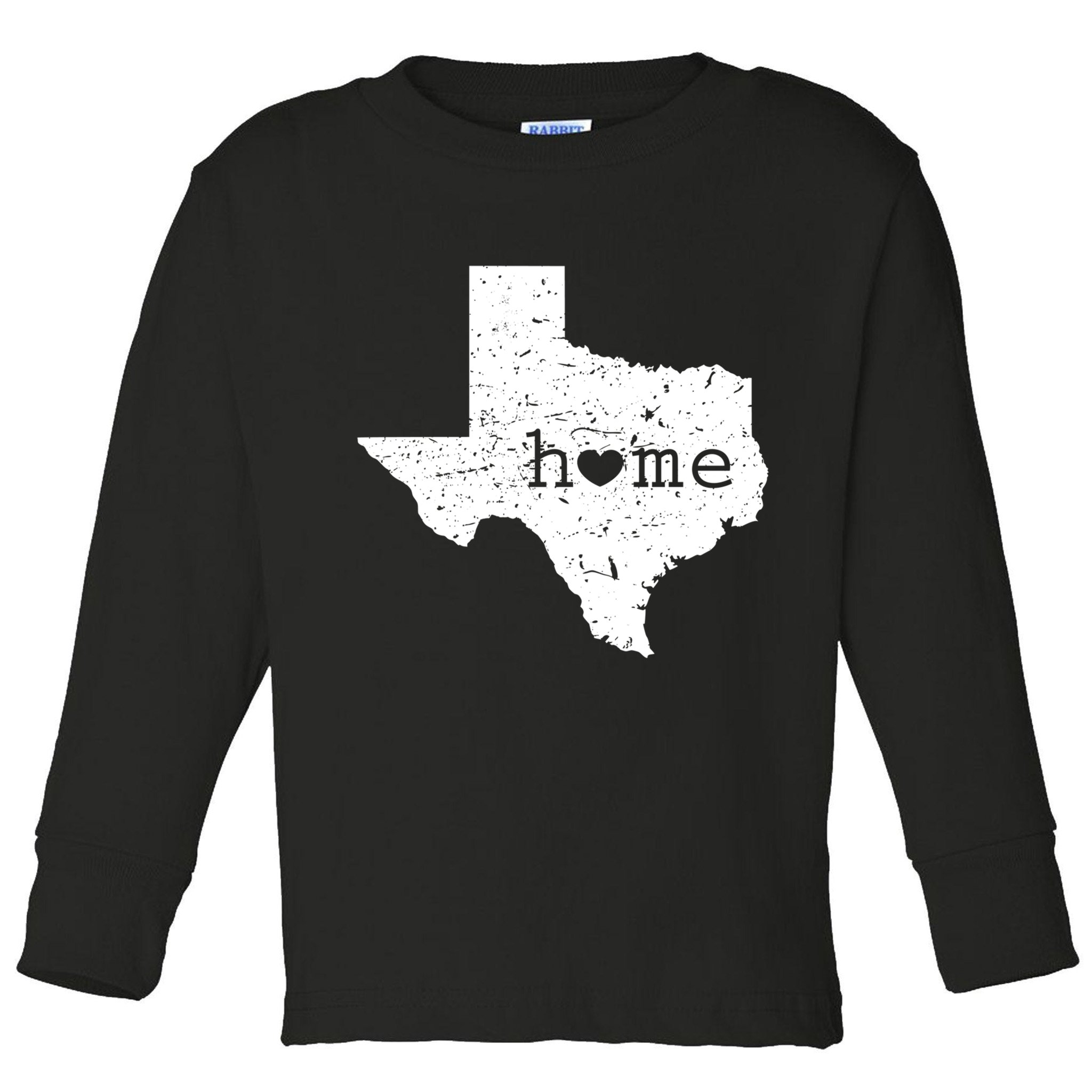 Funny Gift For Love State Of Texas Home Heart Texan Toddler Long Sleeve Shirt