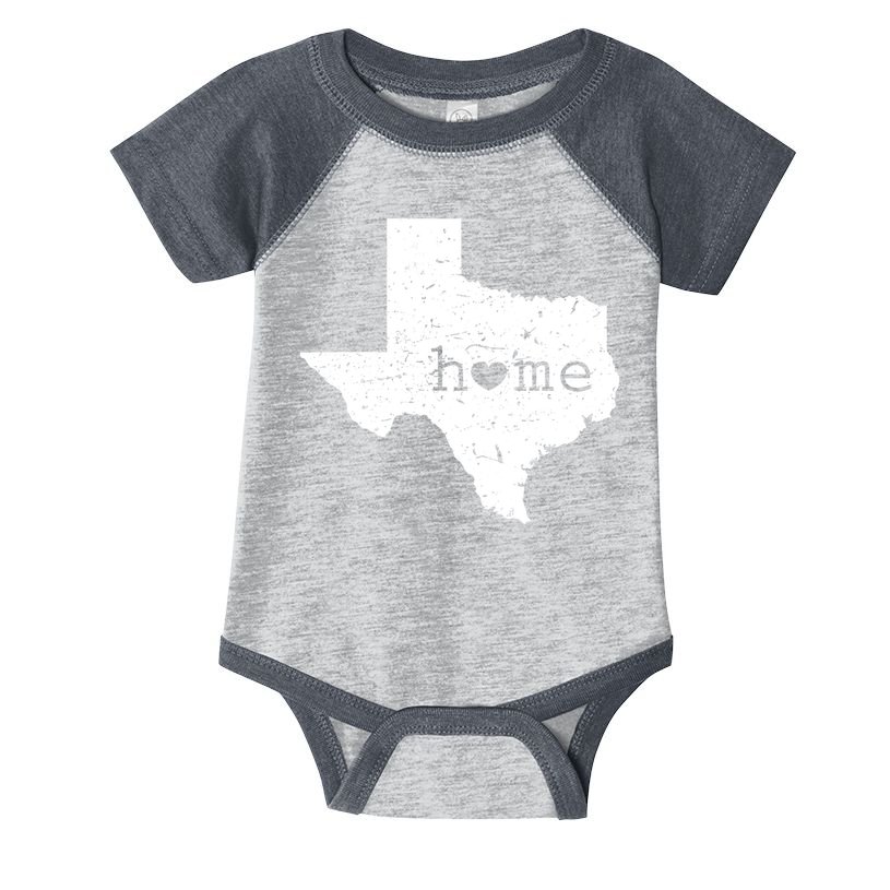 Funny Gift For Love State Of Texas Home Heart Texan Infant Baby Jersey Bodysuit