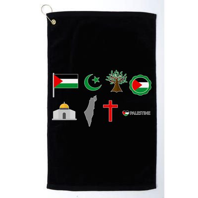 Free Gaza Free Palestine Flag Proud Palestine Save Gaza Gift Golf Towel