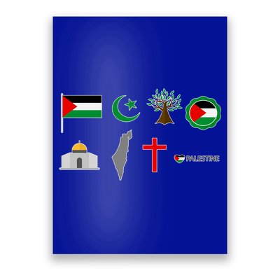 Free Gaza Free Palestine Flag Proud Palestine Save Gaza Gift Poster