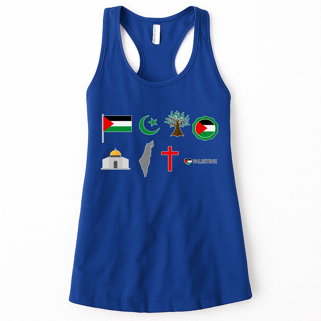 Free Gaza Free Palestine Flag Proud Palestine Save Gaza Gift Womens Tank Top