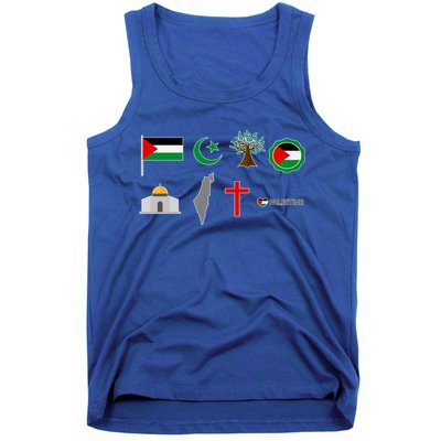 Free Gaza Free Palestine Flag Proud Palestine Save Gaza Gift Tank Top