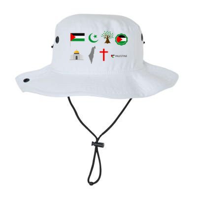 Free Gaza Free Palestine Flag Proud Palestine Save Gaza Gift Legacy Cool Fit Booney Bucket Hat