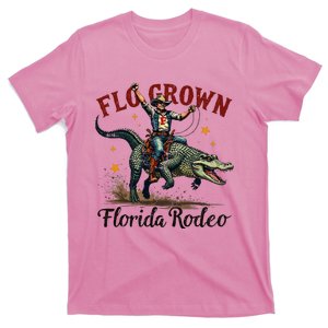 Flo Grown Florida Fl Alligator Rodeo T-Shirt