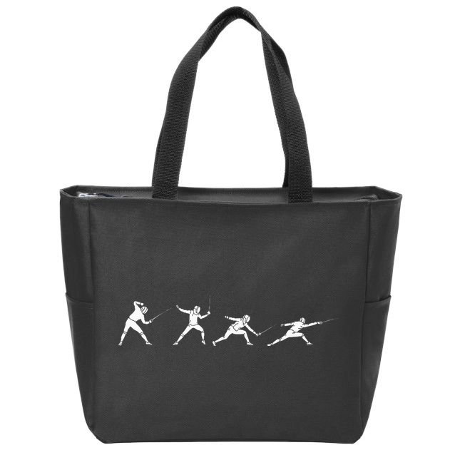 Fencing Gear Zip Tote Bag