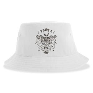 Fairy Grunge Fairycore Aesthetic Goth Luna Moth Mushroom Sustainable Bucket Hat