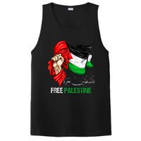 Free Gaza Free Palestine Flag Arabic Jerusalem Human Rights PosiCharge Competitor Tank