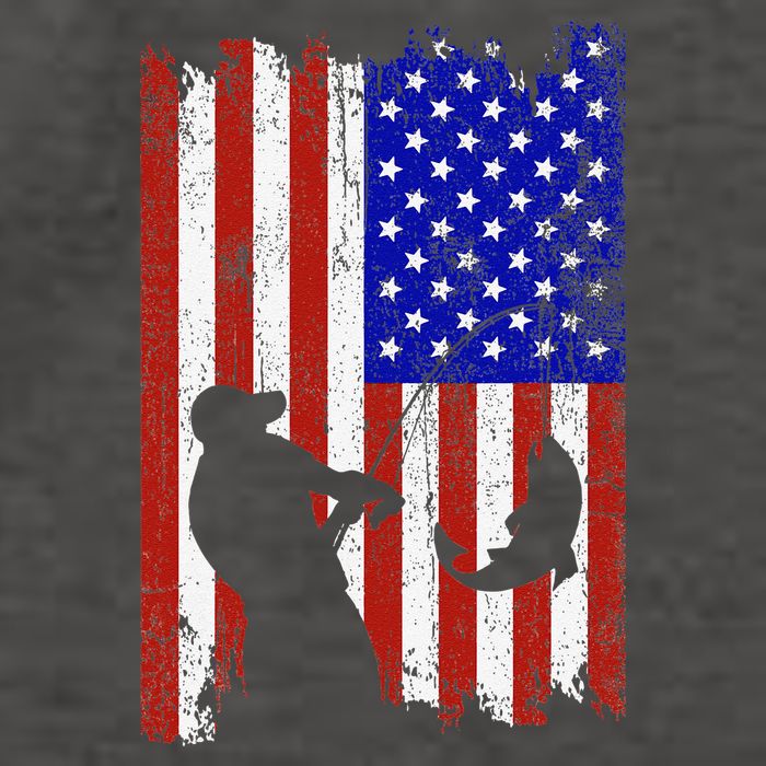 Fishing Gifts For Fisherman American Flag Vector Backpack
