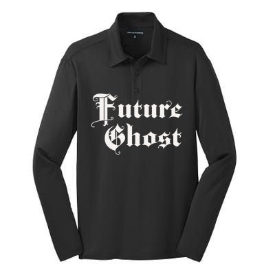 Future Ghost Silk Touch Performance Long Sleeve Polo