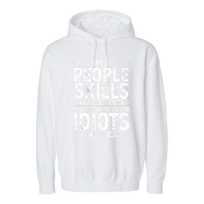 Funny Graphic For Men Women Adult Humour Sarcastic Garment-Dyed Fleece Hoodie