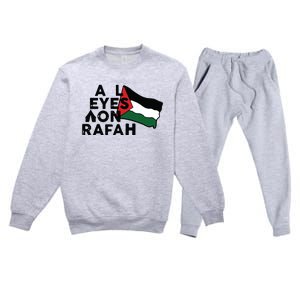 Free Gaza Free Palestine.. Premium Crewneck Sweatsuit Set