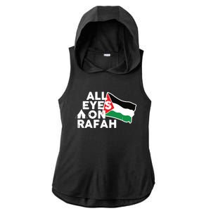 Free Gaza  Free Palestine Ladies PosiCharge Tri-Blend Wicking Draft Hoodie Tank