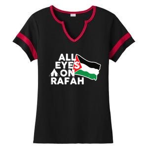 Free Gaza  Free Palestine Ladies Halftime Notch Neck Tee