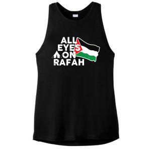 Free Gaza  Free Palestine Ladies PosiCharge Tri-Blend Wicking Tank