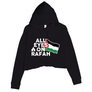 Free Gaza  Free Palestine Crop Fleece Hoodie