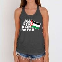 Free Gaza  Free Palestine Women's Knotted Racerback Tank