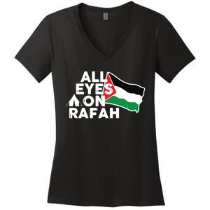 Free Gaza  Free Palestine Women's V-Neck T-Shirt