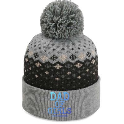 Father Gift From Daughters Funny Dad Of #Outnumbered Cool Gift The Baniff Cuffed Pom Beanie