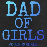 Father Gift From Daughters Funny Dad Of #Outnumbered Cool Gift 7 Panel Mesh Trucker Snapback Hat