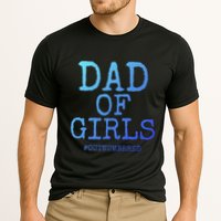 Father Gift From Daughters Funny Dad Of #Outnumbered Cool Gift Cooling Performance Crew T-Shirt