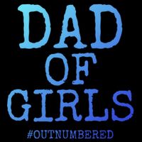 Father Gift From Daughters Funny Dad Of #Outnumbered Cool Gift Cooling Performance Crew T-Shirt