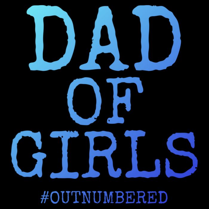 Father Gift From Daughters Funny Dad Of #Outnumbered Cool Gift Cooling Performance Crew T-Shirt