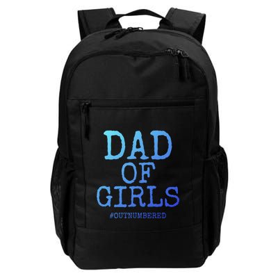 Father Gift From Daughters Funny Dad Of #Outnumbered Cool Gift Backpack