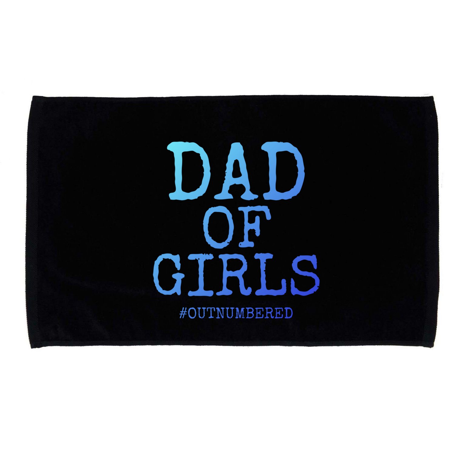 Father Gift From Daughters Funny Dad Of #Outnumbered Cool Gift Microfiber Hand Towel