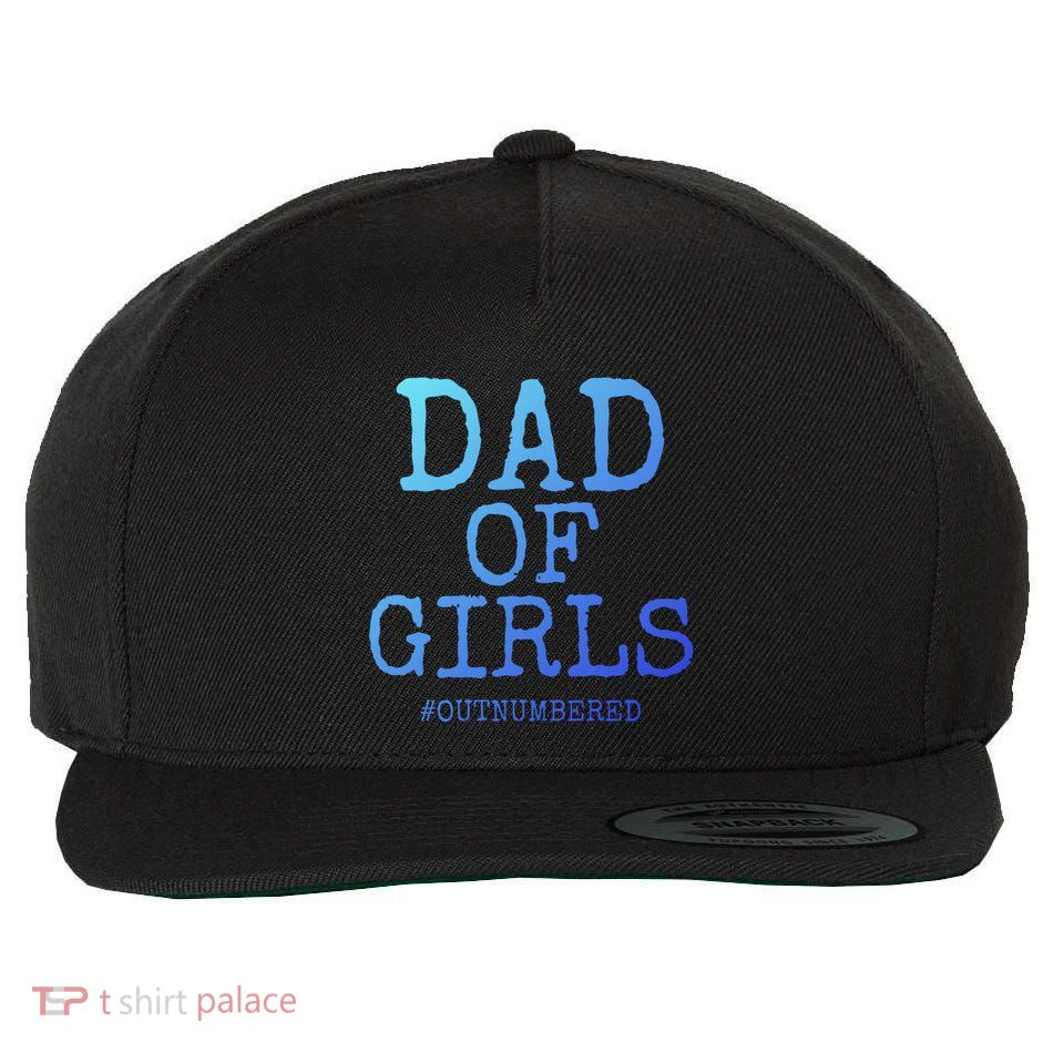Father Gift From Daughters Funny Dad Of #Outnumbered Cool Gift Wool Snapback Cap