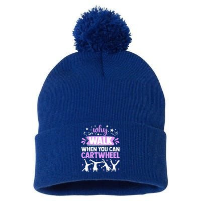 Funny Gymnastics  For   Gymnast Pom Pom 12in Knit Beanie