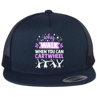 Funny Gymnastics  For   Gymnast Flat Bill Trucker Hat