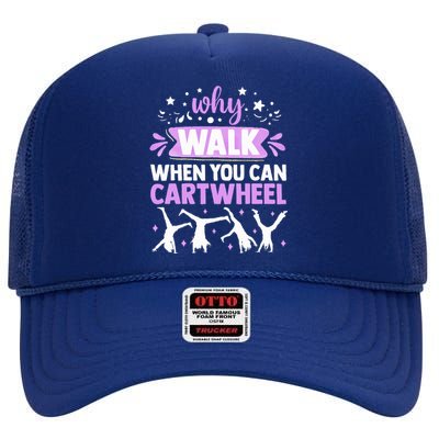 Funny Gymnastics  For   Gymnast High Crown Mesh Back Trucker Hat