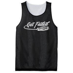 Funny Get Faded Barber Design For Men Dad Hairstylist Lovers Mesh Reversible Basketball Jersey Tank