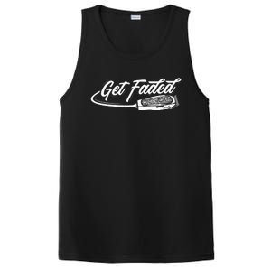 Funny Get Faded Barber Design For Men Dad Hairstylist Lovers PosiCharge Competitor Tank