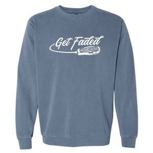 Funny Get Faded Barber Design For Men Dad Hairstylist Lovers Garment-Dyed Sweatshirt