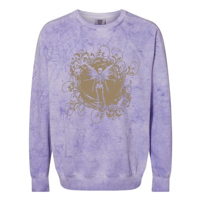 Fairy Grunge Fairycore Aesthetic Skeleton Butterfly Colorblast Crewneck Sweatshirt