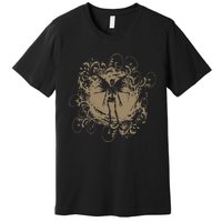 Fairy Grunge Fairycore Aesthetic Skeleton Butterfly Premium T-Shirt