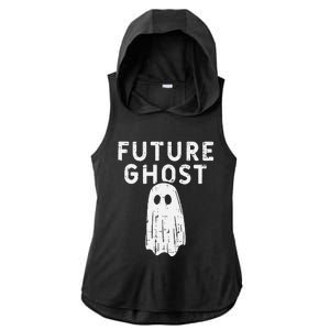 Future Ghost Funny Happy Halloween Costume Ladies PosiCharge Tri-Blend Wicking Draft Hoodie Tank