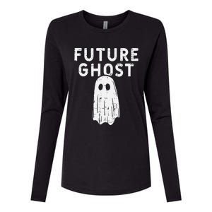 Future Ghost Funny Happy Halloween Costume Womens Cotton Relaxed Long Sleeve T-Shirt