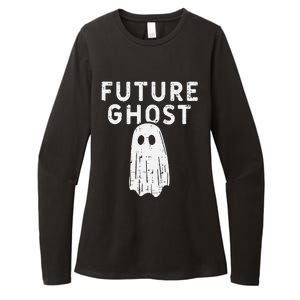 Future Ghost Funny Happy Halloween Costume Womens CVC Long Sleeve Shirt