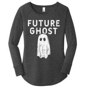 Future Ghost Funny Happy Halloween Costume Women's Perfect Tri Tunic Long Sleeve Shirt