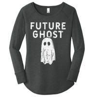 Future Ghost Funny Happy Halloween Costume Women's Perfect Tri Tunic Long Sleeve Shirt