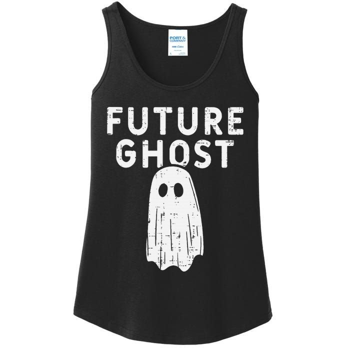 Future Ghost Funny Happy Halloween Costume Ladies Essential Tank