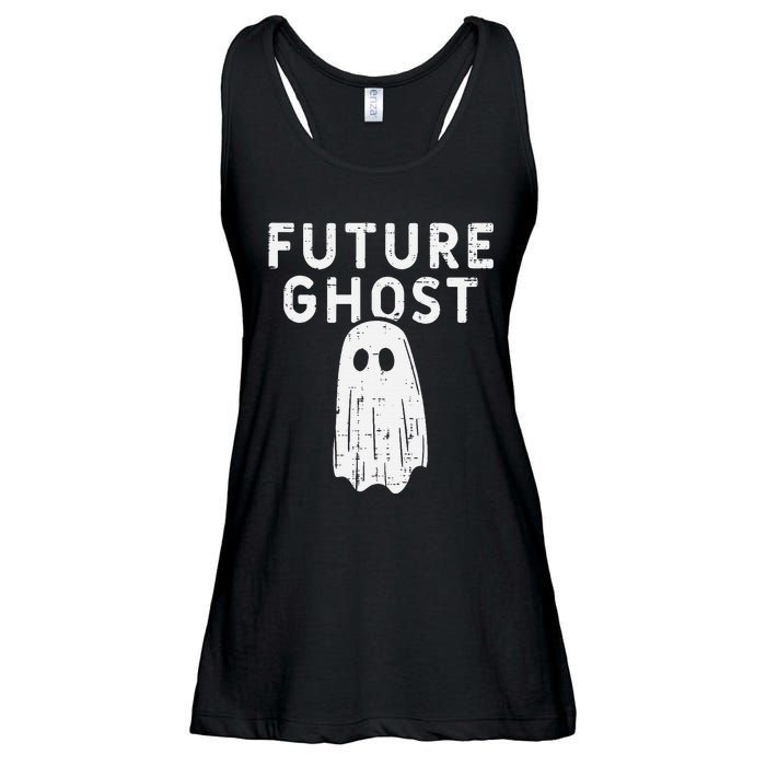 Future Ghost Funny Happy Halloween Costume Ladies Essential Flowy Tank