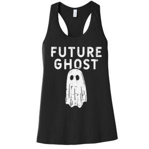 Future Ghost Funny Happy Halloween Costume Women's Racerback Tank